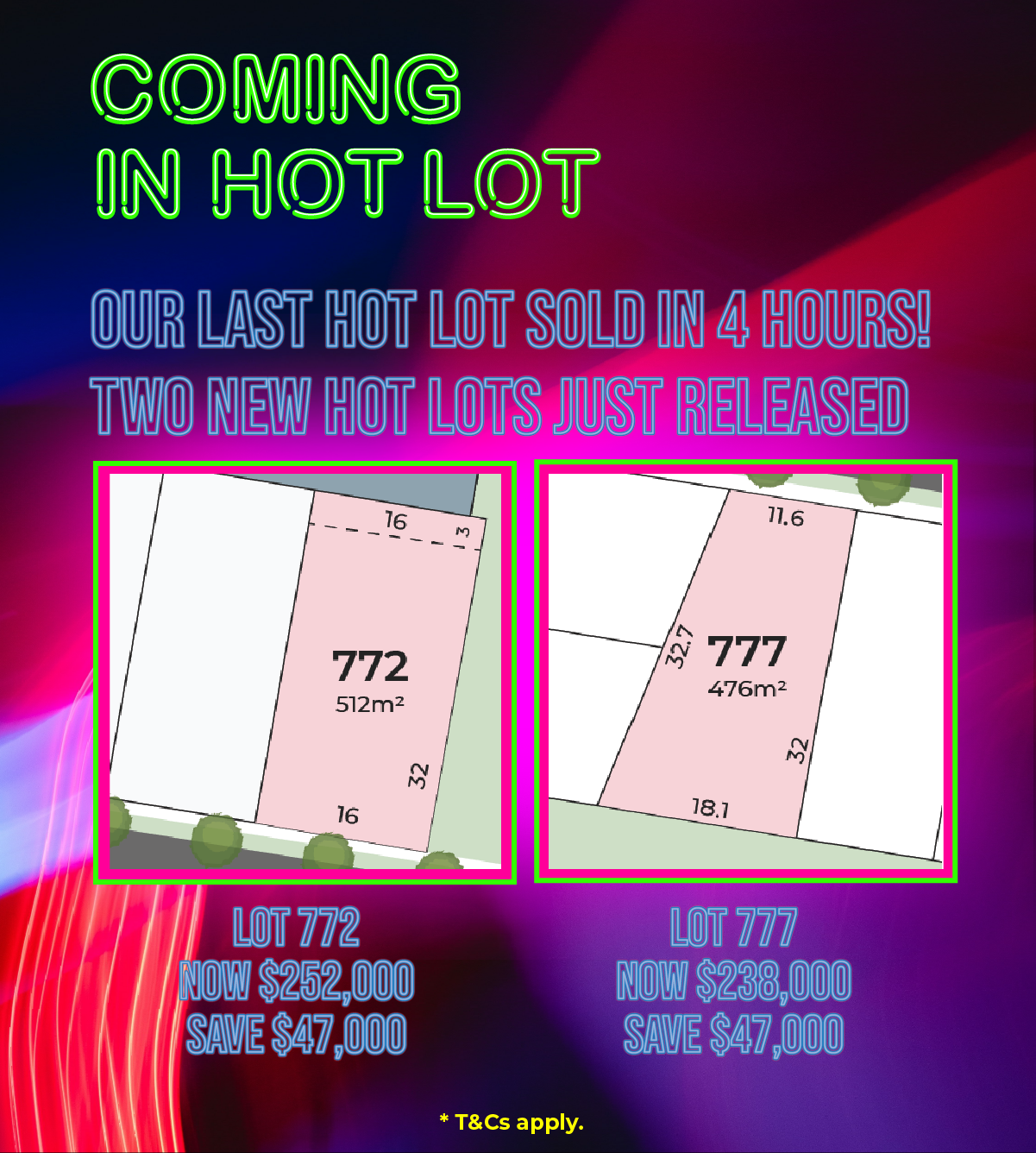 TWO NEW HOT LOTS – JUST RELEASED